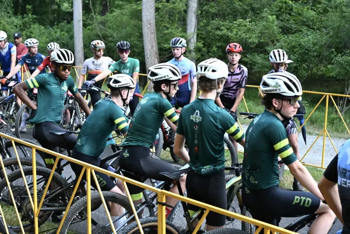 Pine Tree Devo riders waiting at the start line